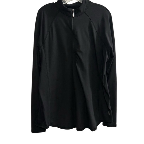 Jofit Women's Black Half-Zip Pullover Jacket XXL Long Sleeve - Picture 1 of 9